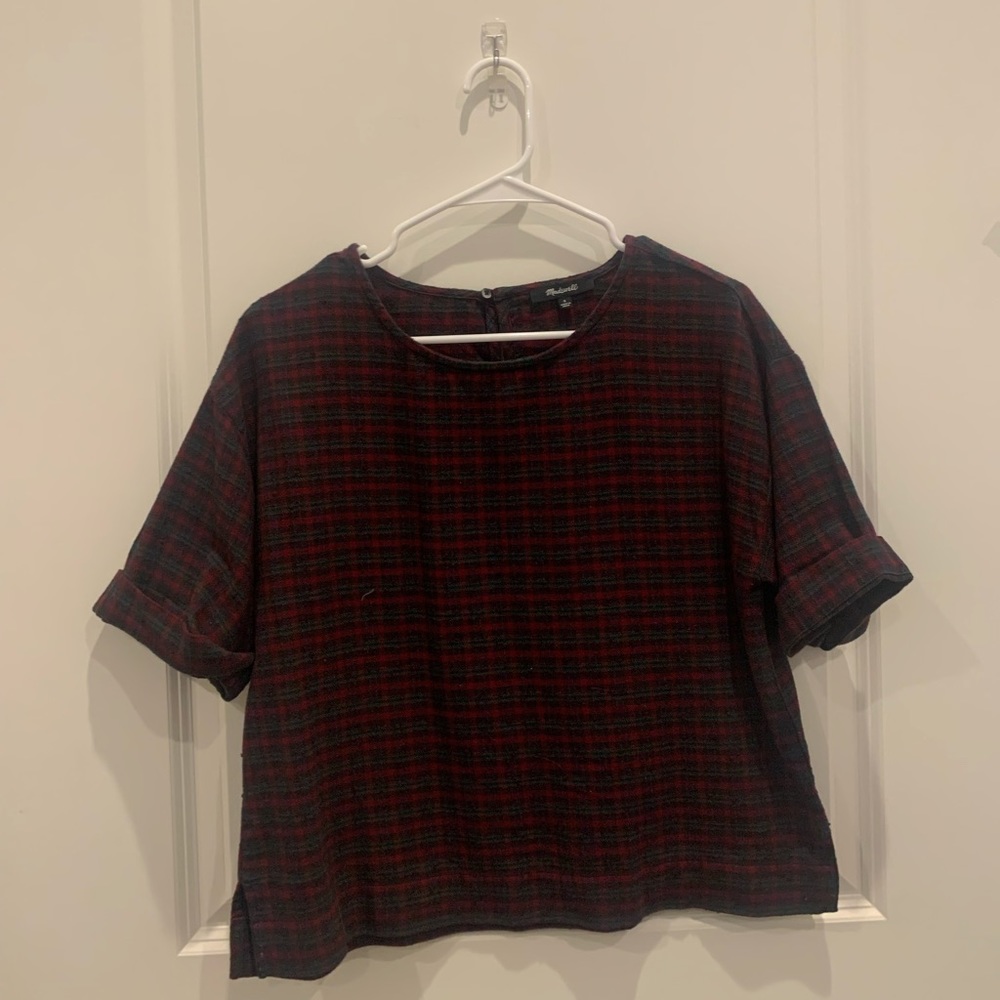 Madewell plaid blouse